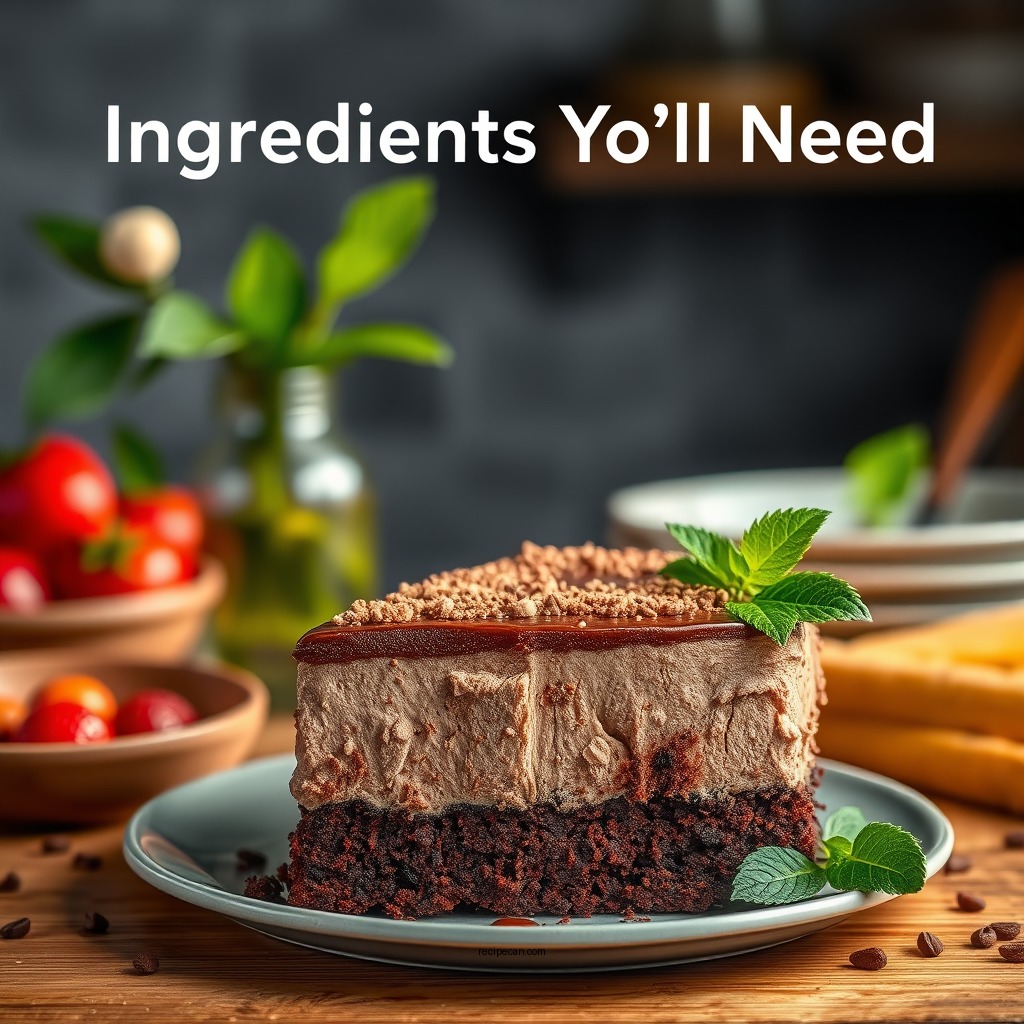 Ingredients You'll Need - easy chocolate mousse cake recipe