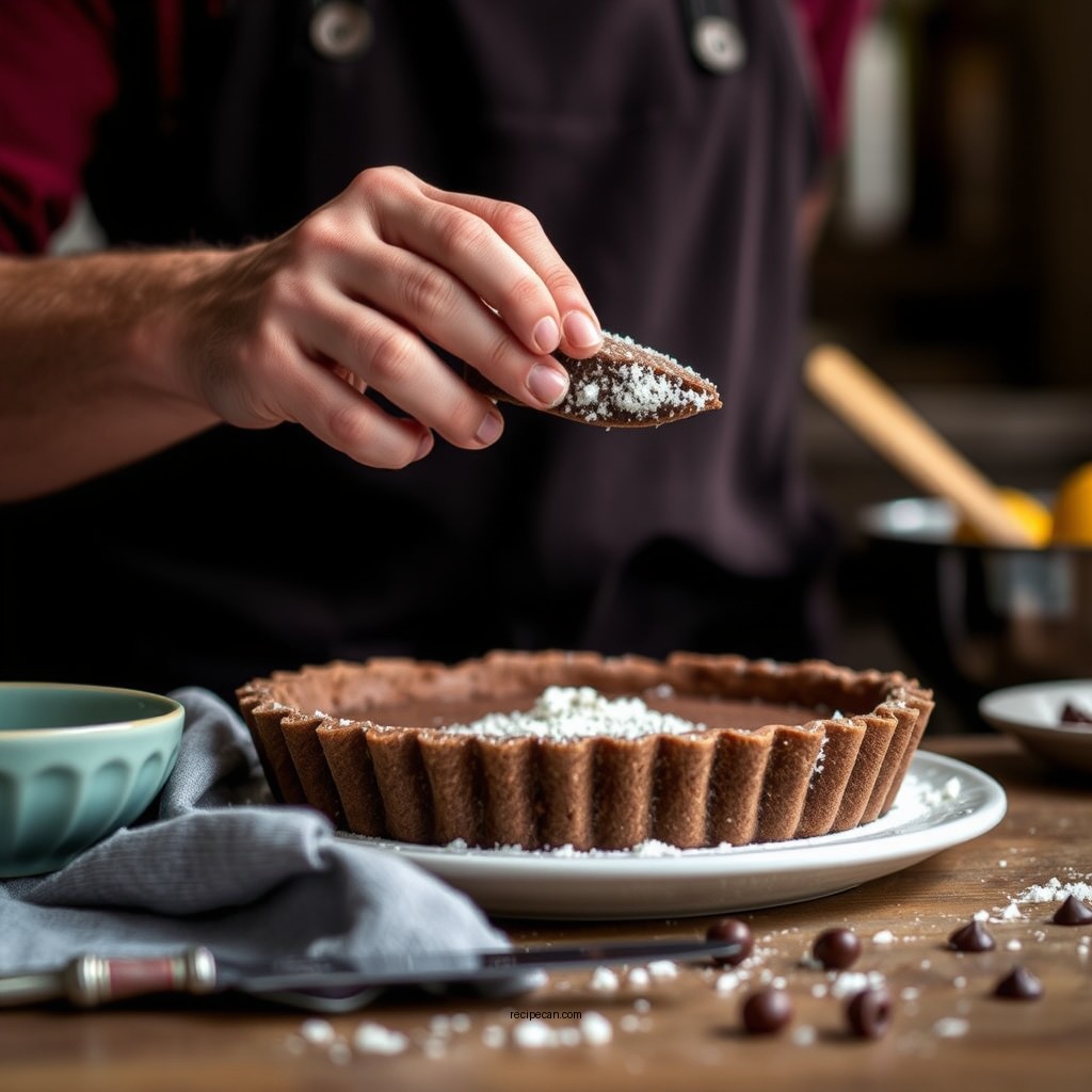 Simple Steps to Prepare the Crust - easy chocolate mousse pie recipe