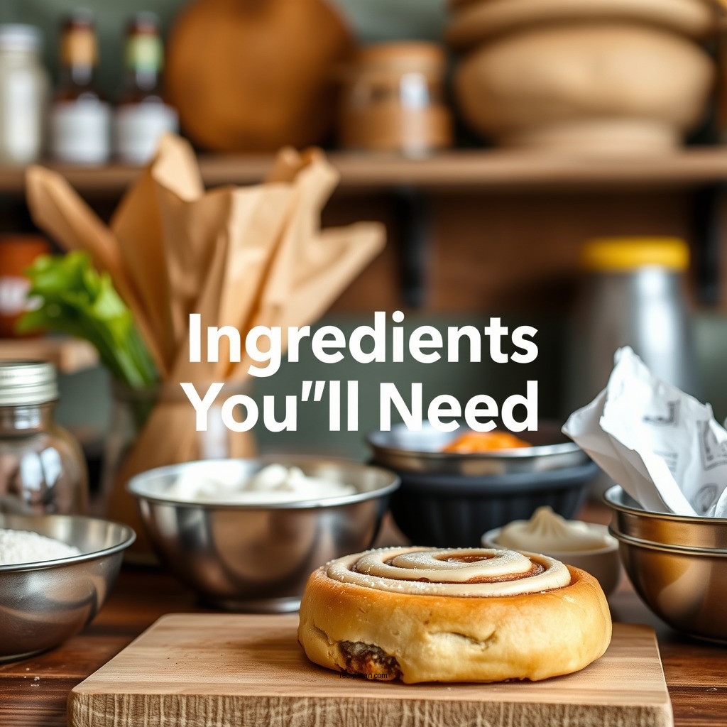 Ingredients You'll Need - easy cinnamon roll recipe