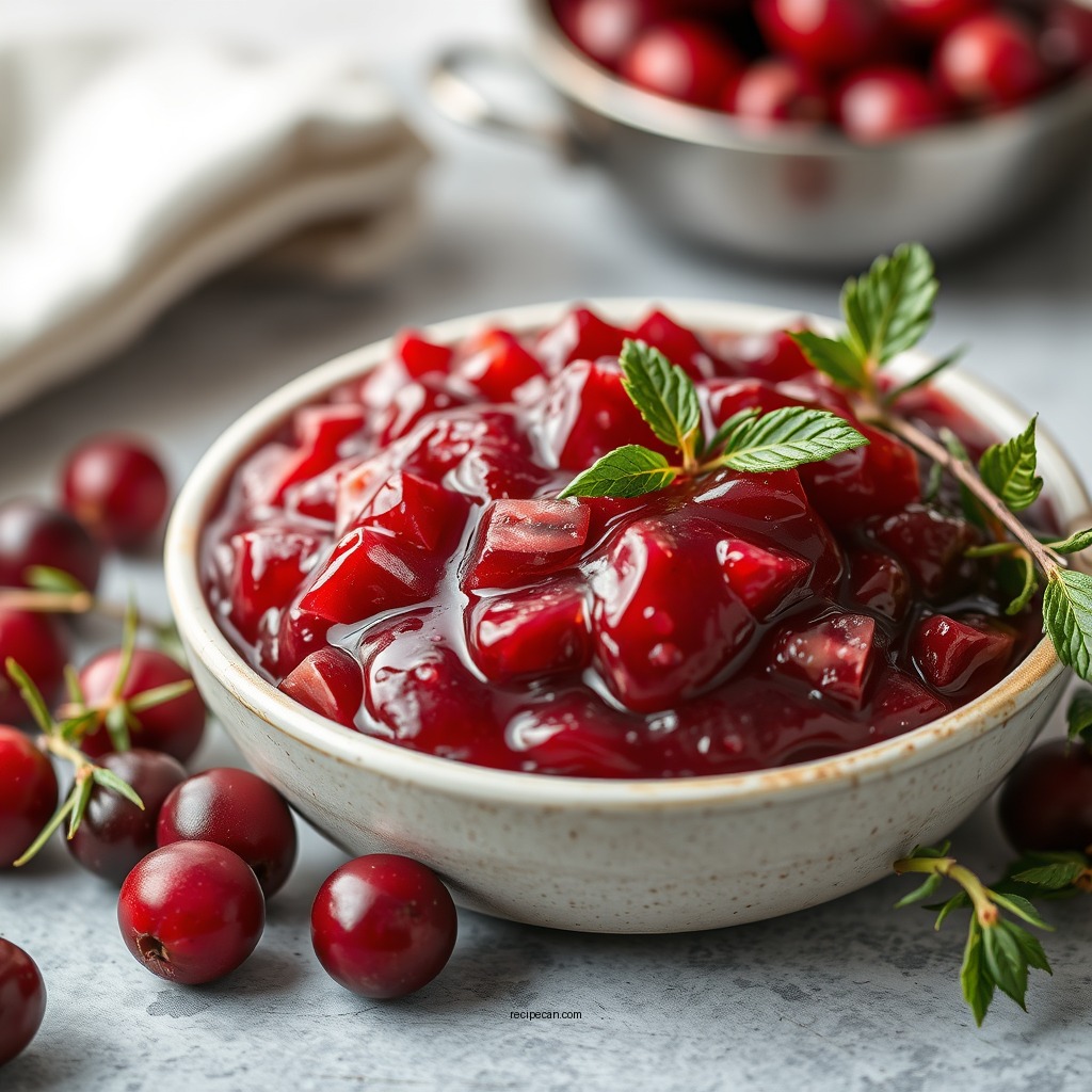 Ingredients for Easy Cranberry Sauce - easy cranberry sauce recipe