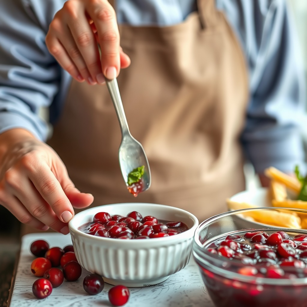 Step-by-Step Preparation - easy cranberry sauce recipe
