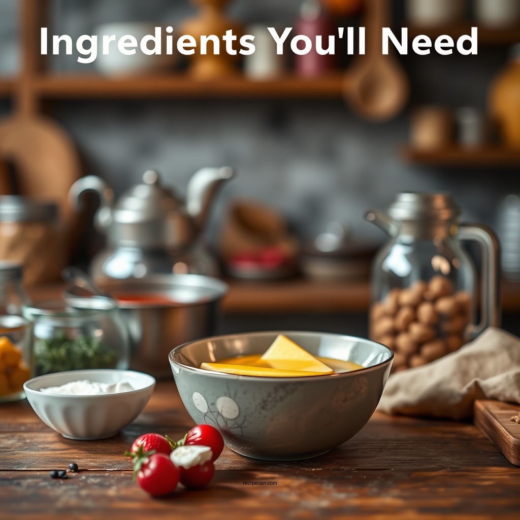 Ingredients You'll Need - easy custard recipe