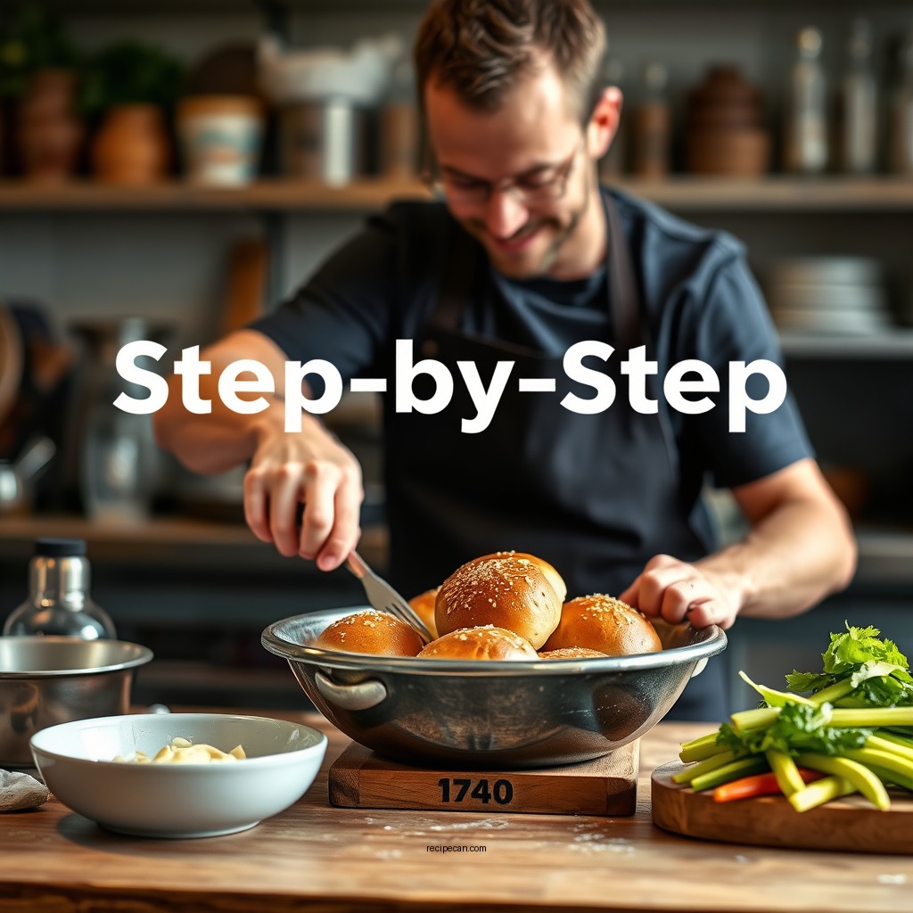 Step-by-Step Preparation - easy dinner roll recipe