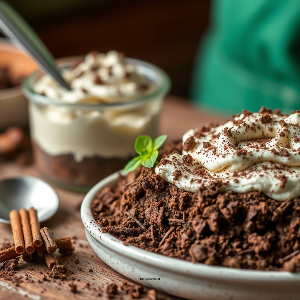 Assembling Your Dirt Pudding - easy dirt pudding recipe without cream cheese