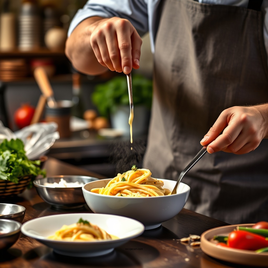 Step-by-Step Preparation Process - easy fettuccine alfredo sauce recipe