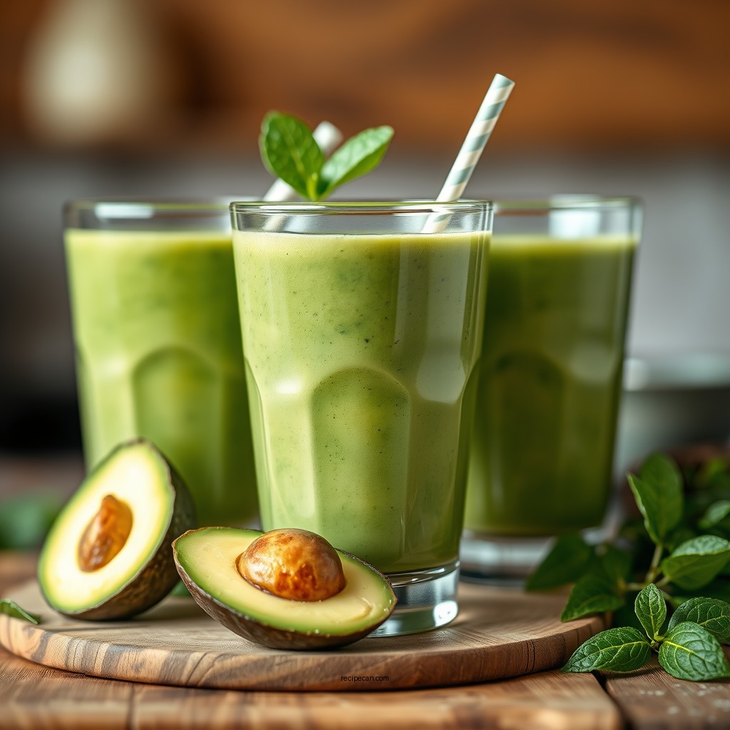 Avocado Green Smoothie - easy green smoothie recipes