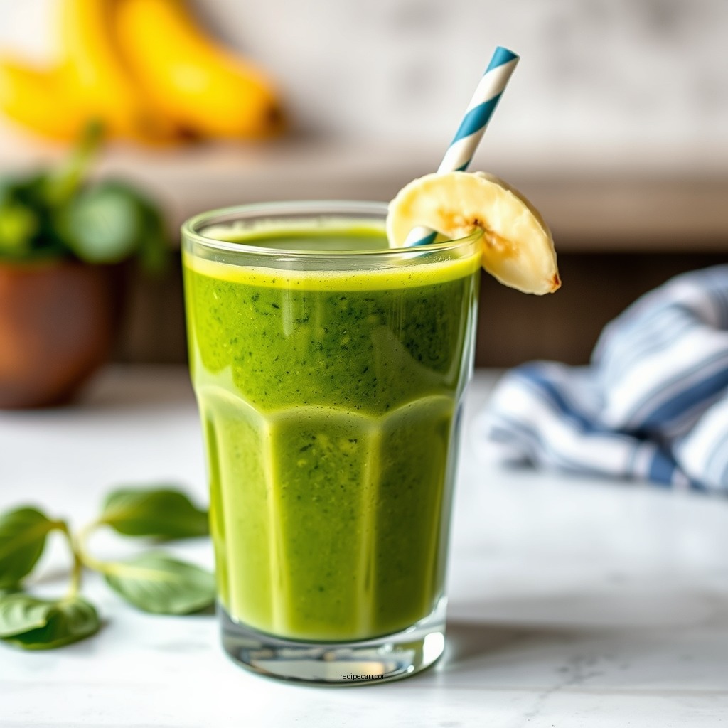 Simple Spinach Banana Smoothie - easy green smoothie recipes