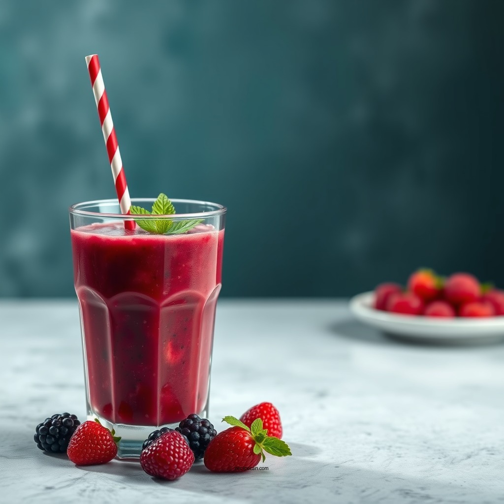 Berry Blast Smoothie - easy healthy smoothie recipes