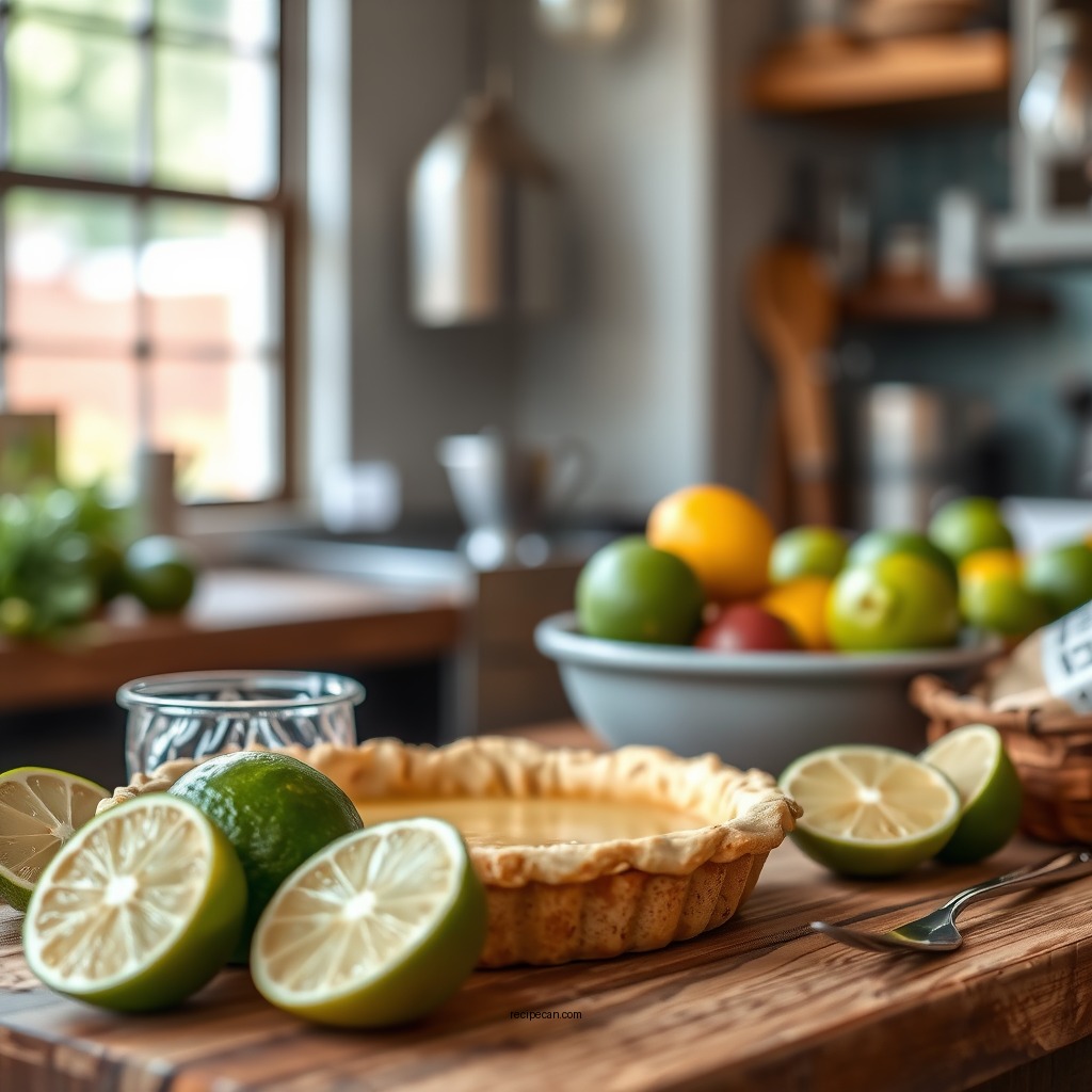 Gather Your Ingredients - easy key lime pie recipe