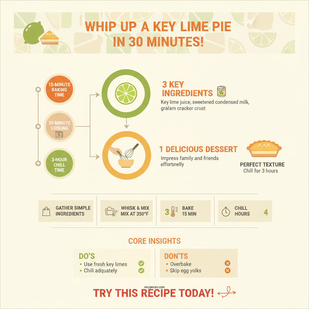 easy key lime pie recipe - Data Infographic and Statistics