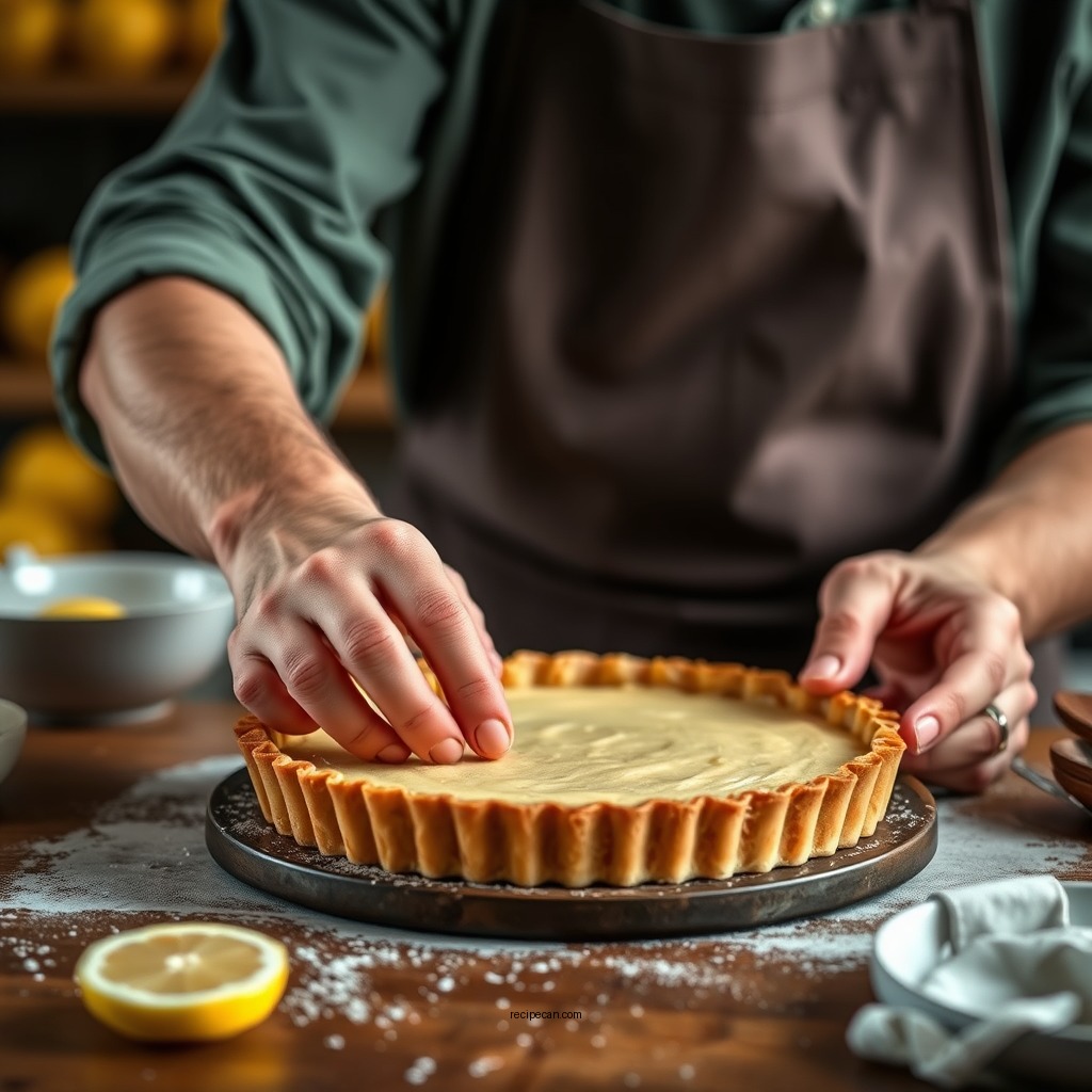 Steps to Prepare the Crust - easy lemon tart recipe