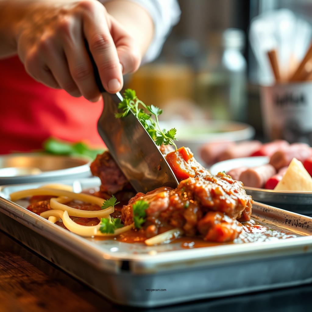 Preparing the Meat - easy meat sauce recipe
