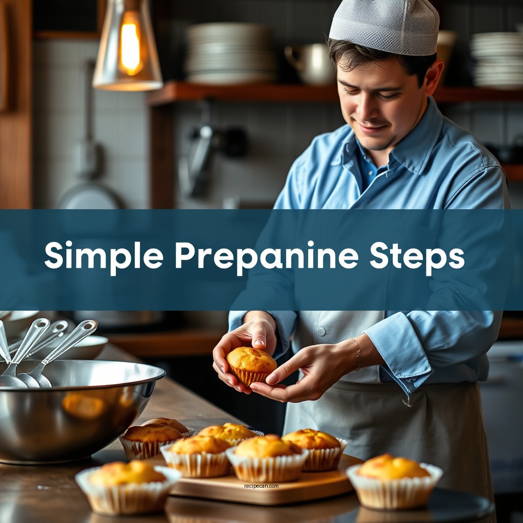Simple Preparation Steps - easy muffin recipe