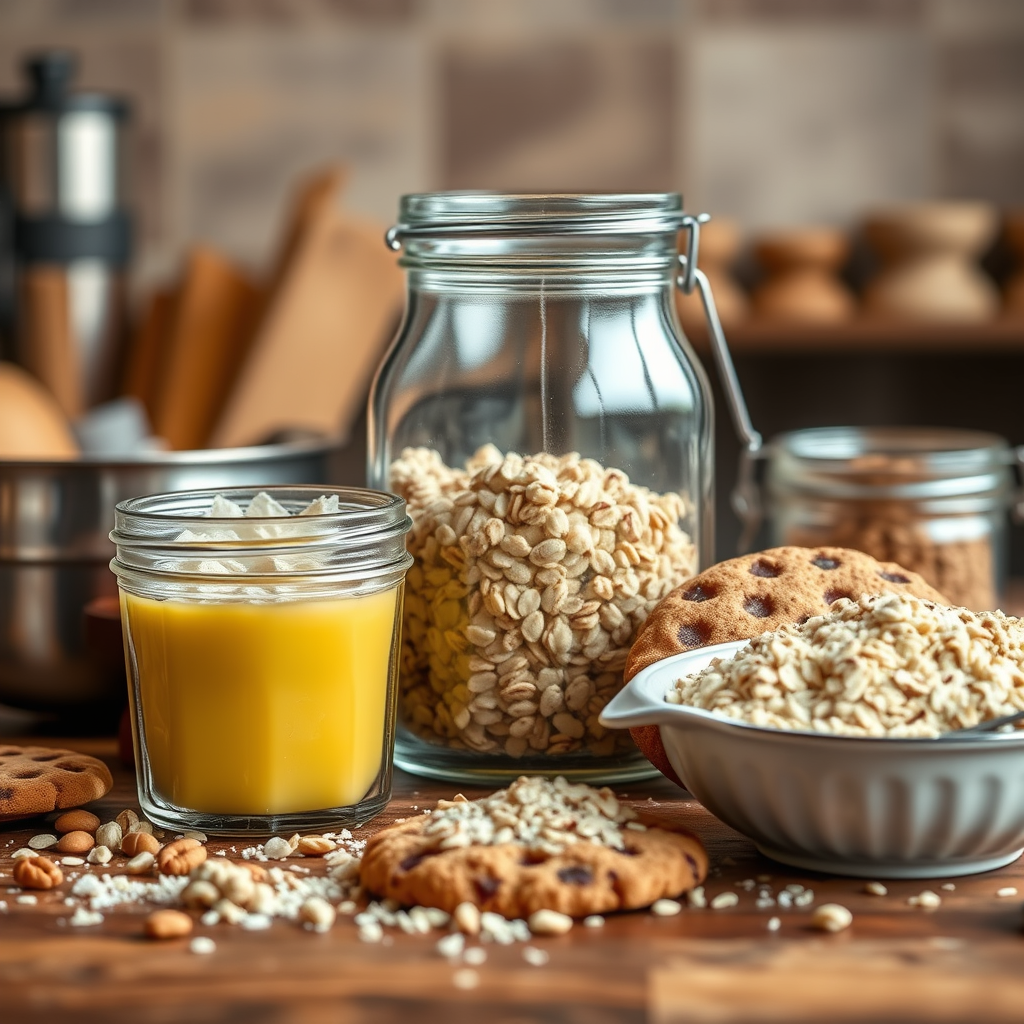 Ingredients You'll Need - easy oatmeal cookie recipe