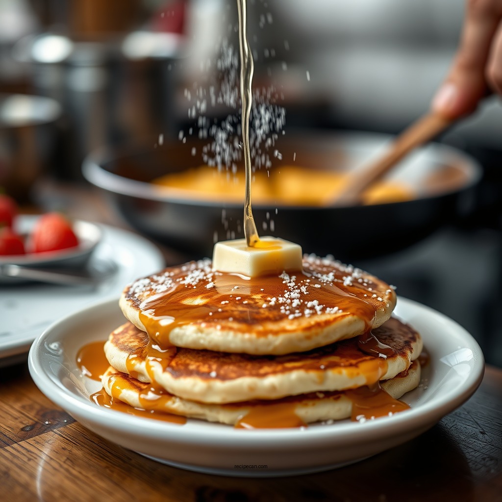 Cooking the Pancakes - easy pancake recipe