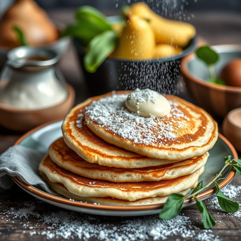 Basic Ingredients for Pancakes - easy pancake recipe without baking powder