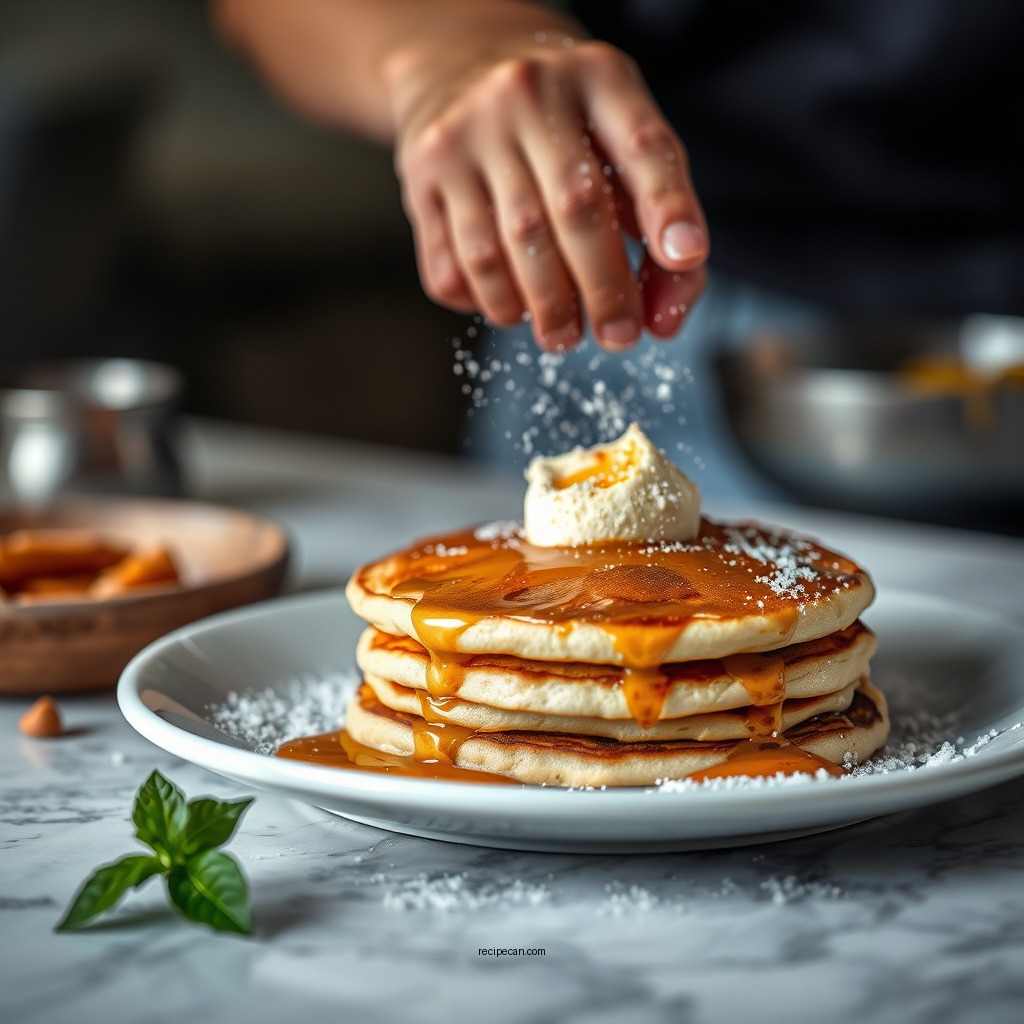 Cooking the Pancakes - easy pancakes recipe