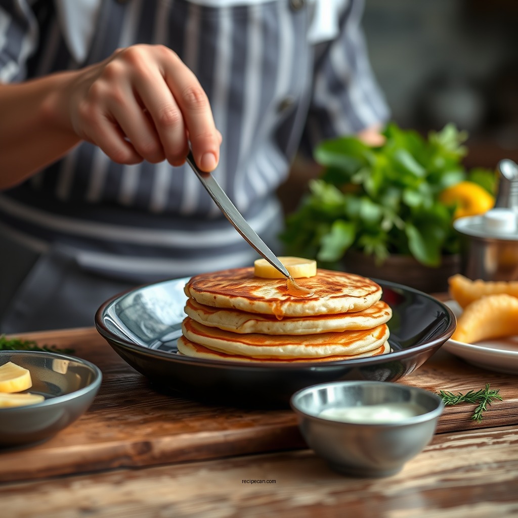 Step-by-Step Preparation - easy pancakes recipe