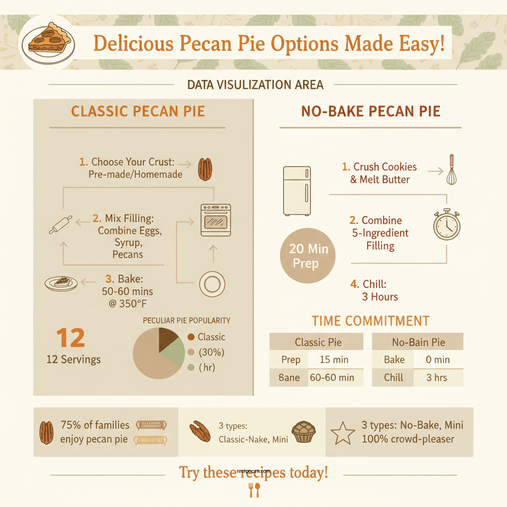 easy pecan pie recipes - Data Infographic and Statistics