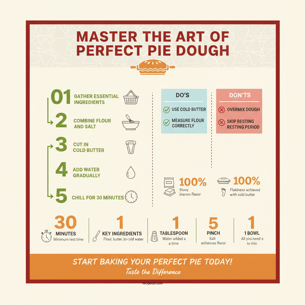 easy pie dough recipe - Data Infographic and Statistics
