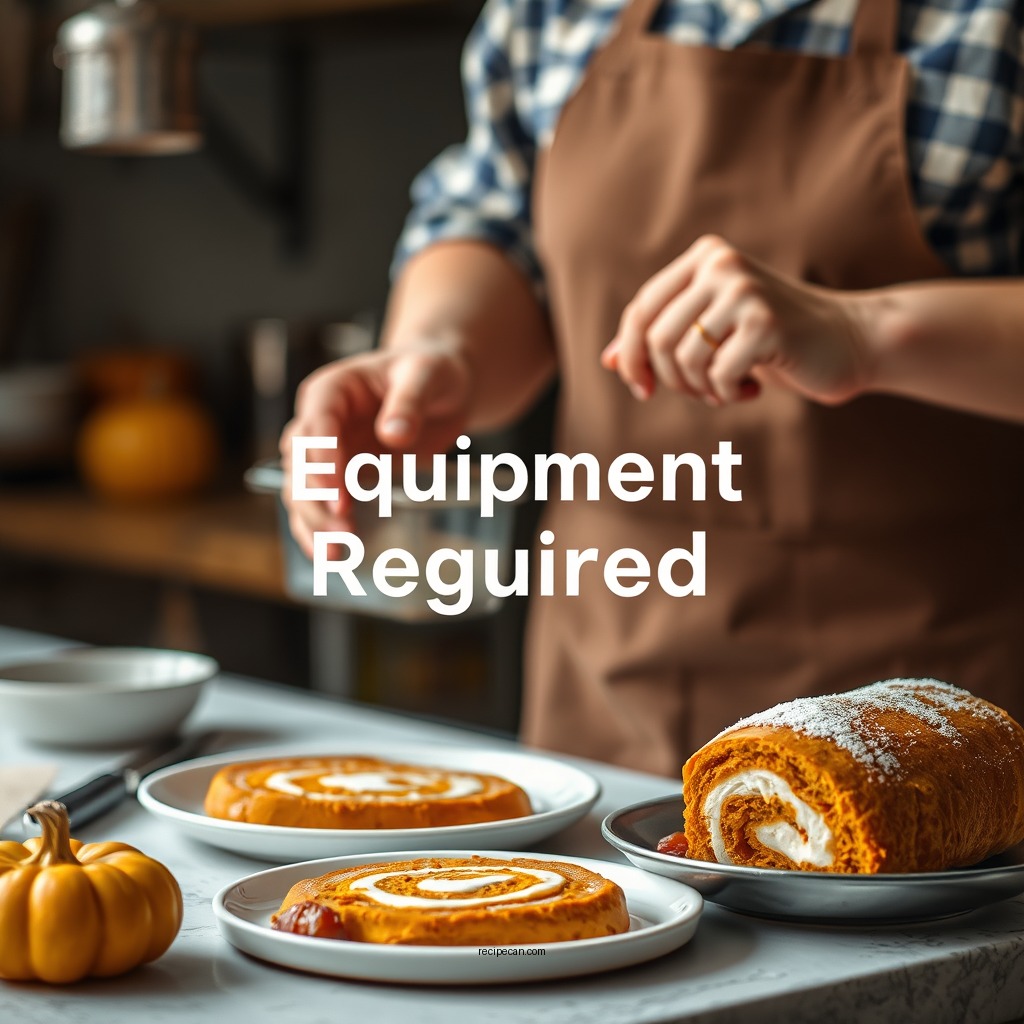 Equipment Required - easy pumpkin roll recipe