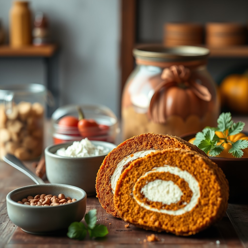 Ingredients You'll Need - easy pumpkin roll recipe