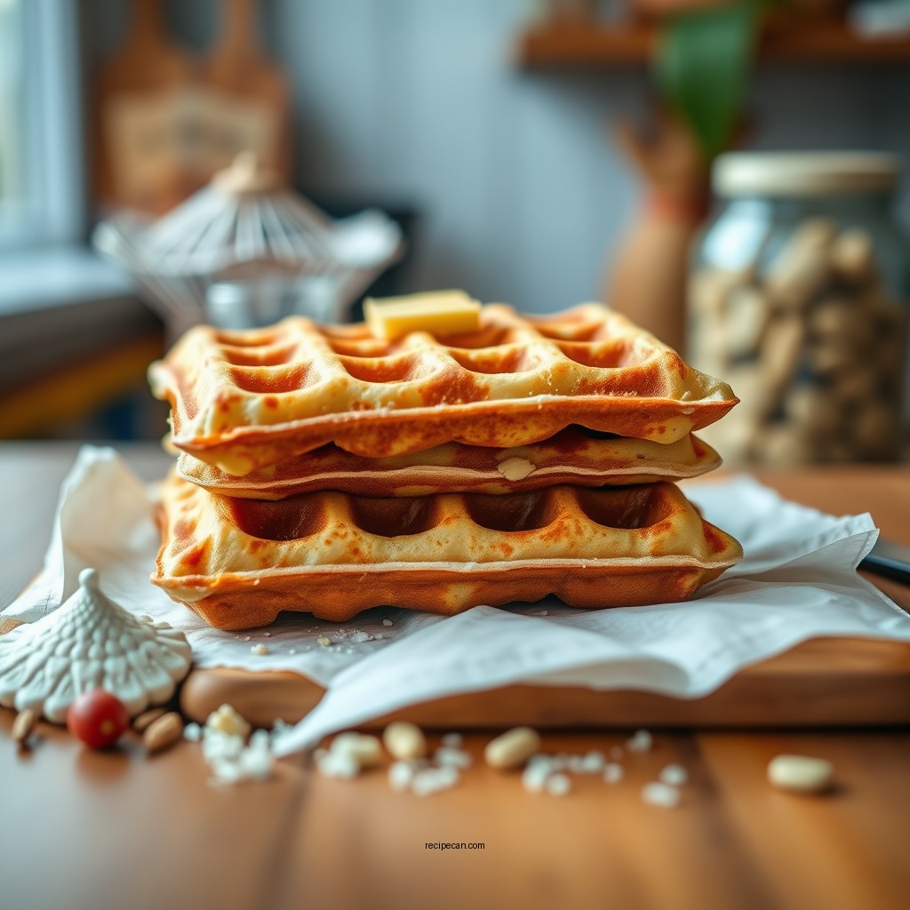 Ingredients You'll Need - easy recipe for homemade waffles