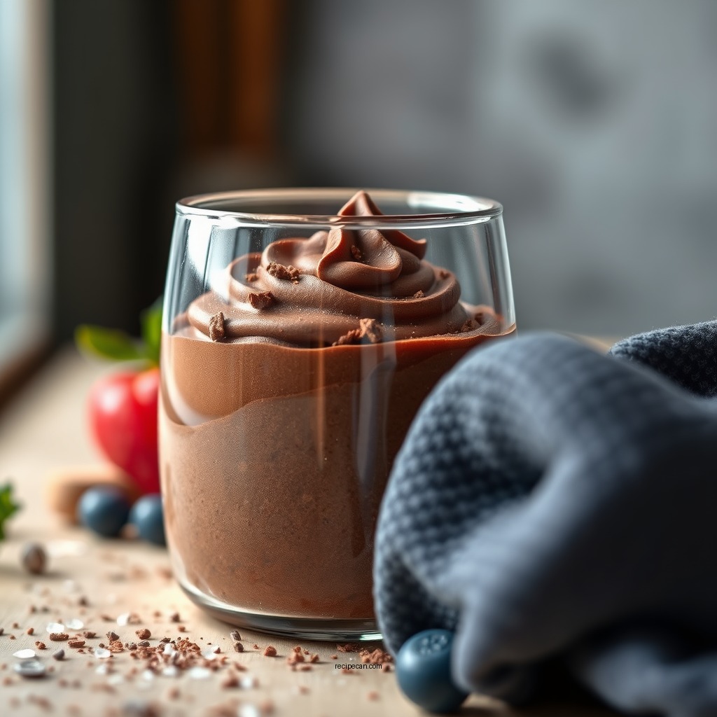 Combining the Ingredients - easy recipe of chocolate mousse