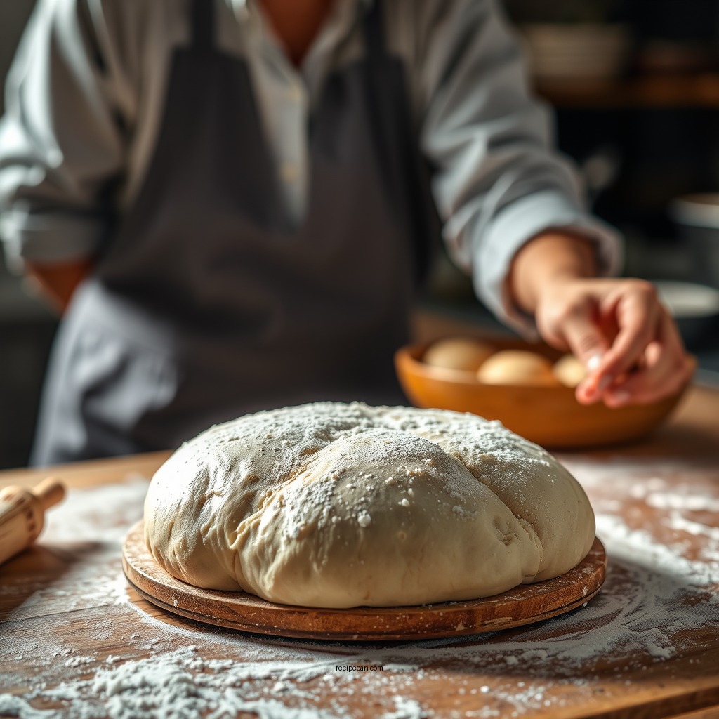 Preparing the Dough - easy rolls recipe
