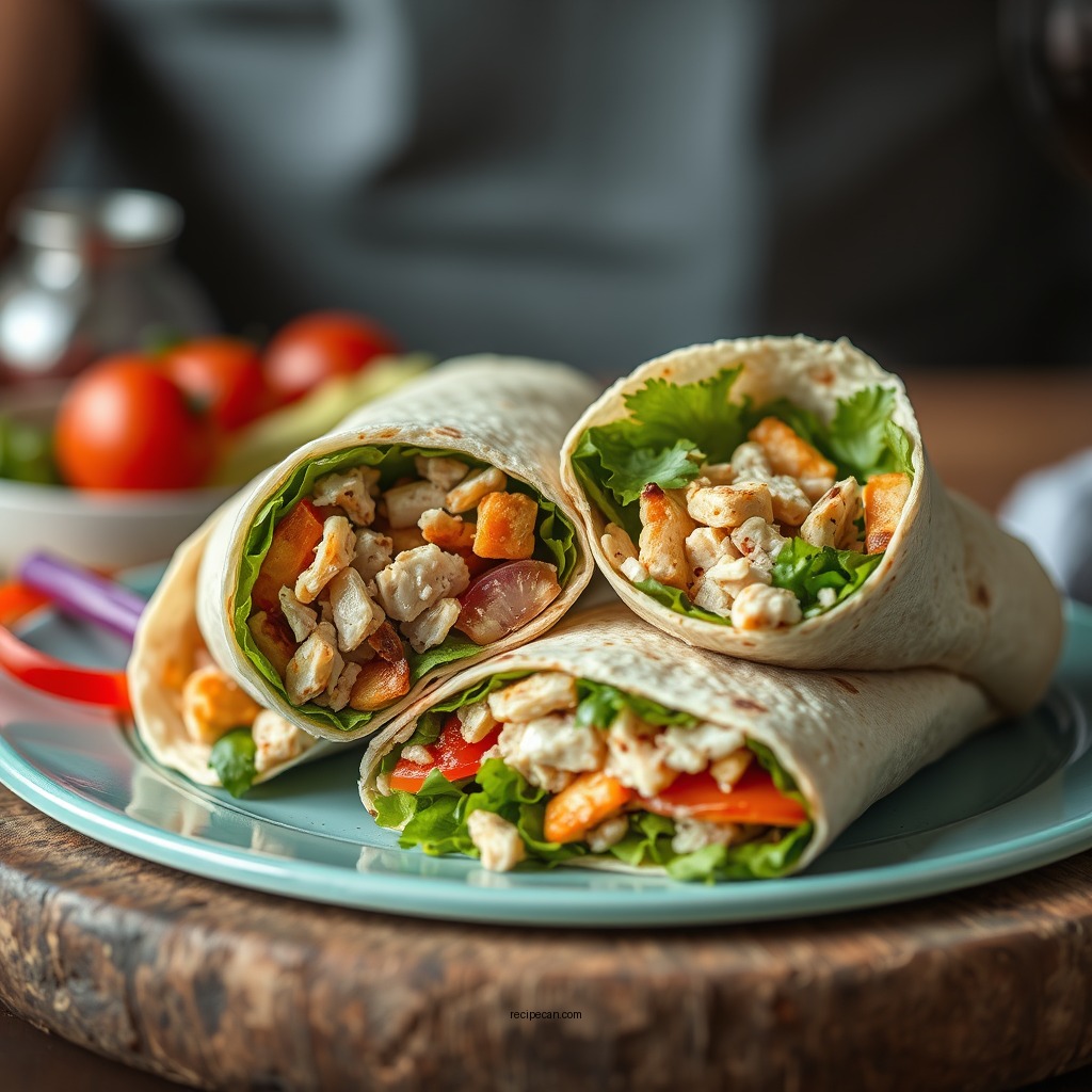Protein-Packed Turkey Wraps - easy sandwich wrap recipes