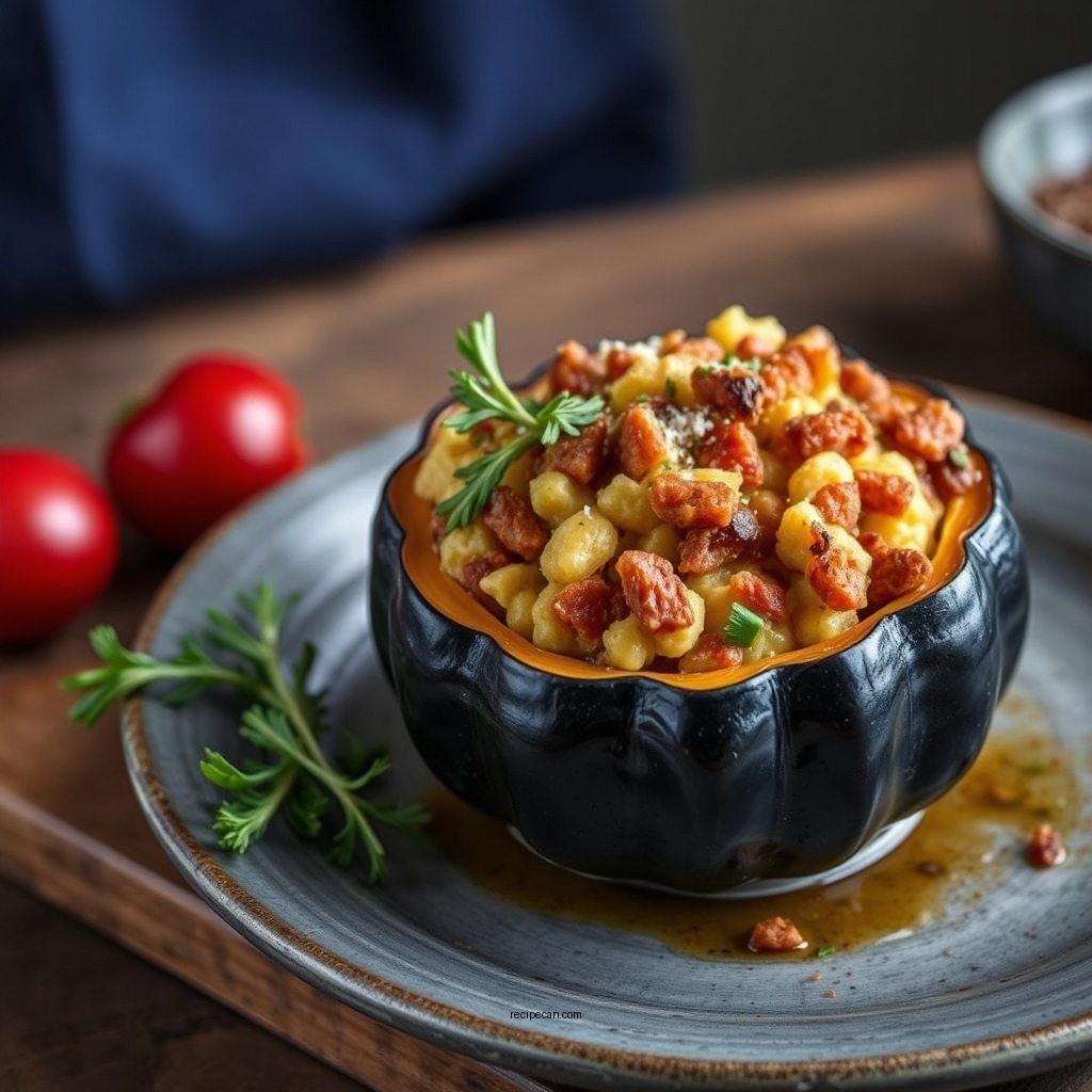 Savory Stuffed Squash - easy squash recipes