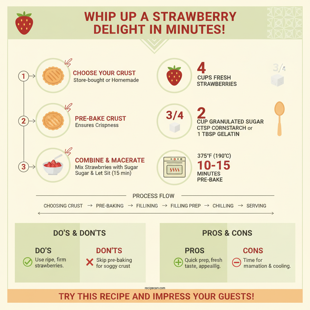 easy strawberry pie recipe - Data Infographic and Statistics