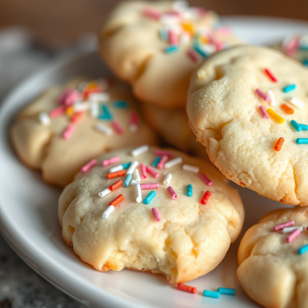 Sugar Cookies with Sprinkles - easy sugar cookie recipes