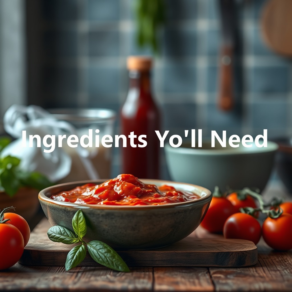 Ingredients You'll Need - easy tomato sauce recipe for pizza