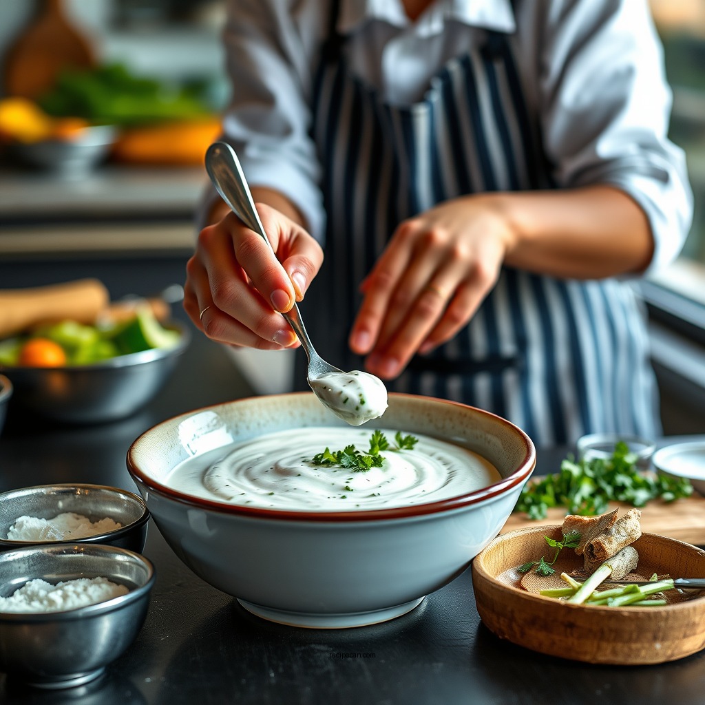 Step-by-Step Preparation - easy tzatziki sauce recipe