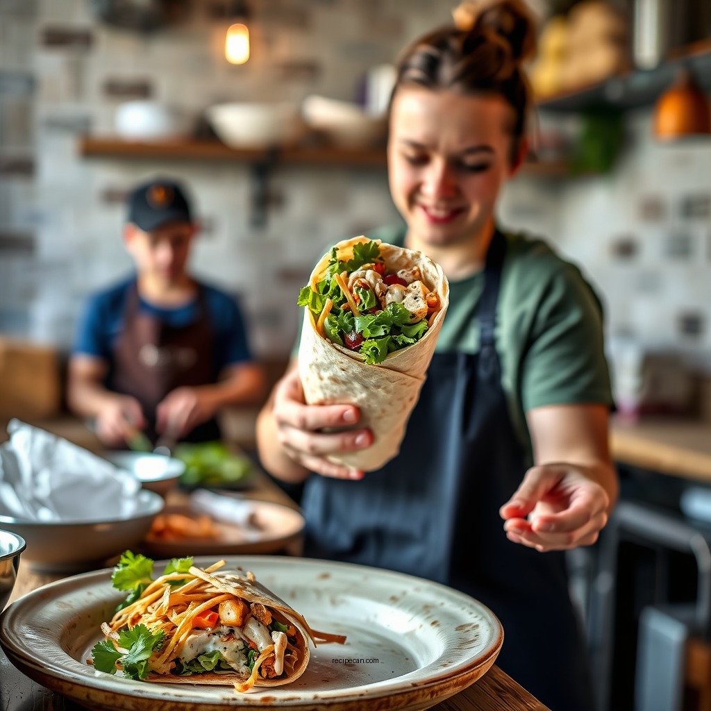 Protein-Packed Chicken Wraps - easy wrap recipes