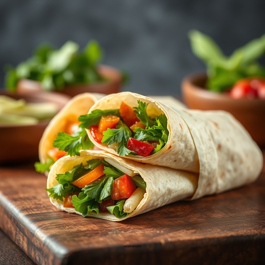 Quick Vegetarian Wraps - easy wrap recipes