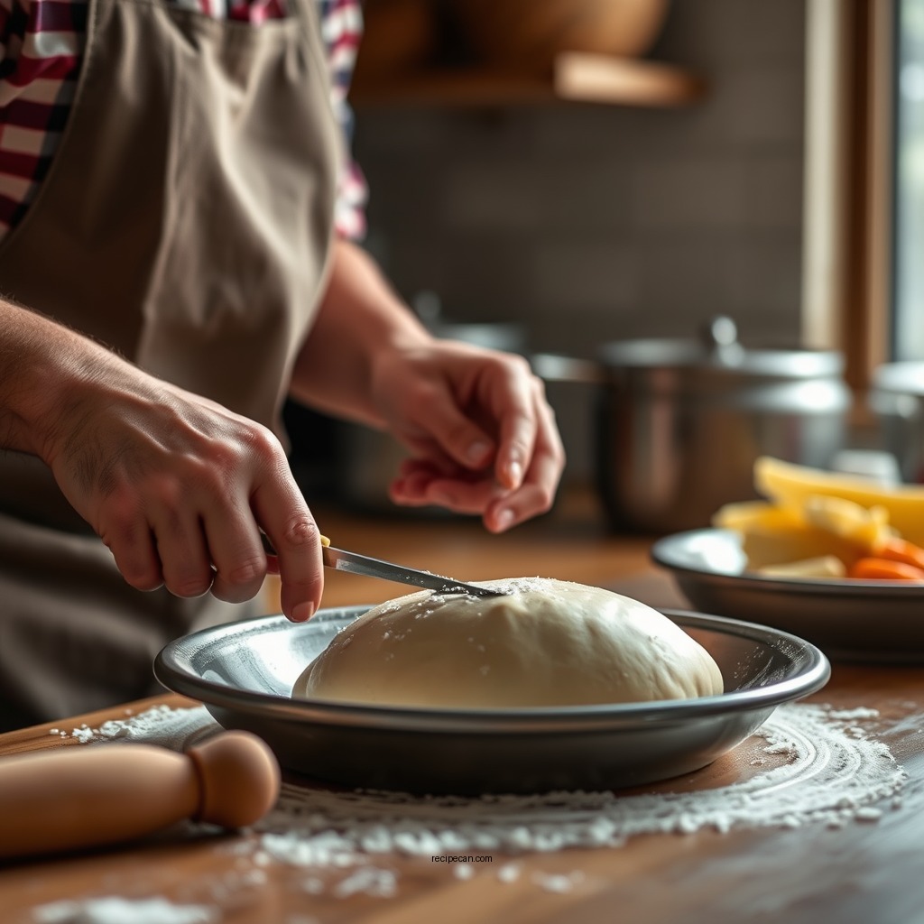 Preparing the Dough - easy yeast roll recipe