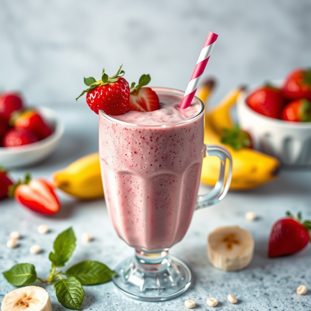 Recipe 1: Strawberry Banana Yogurt Smoothie - easy yogurt smoothie recipes 3 ingredients