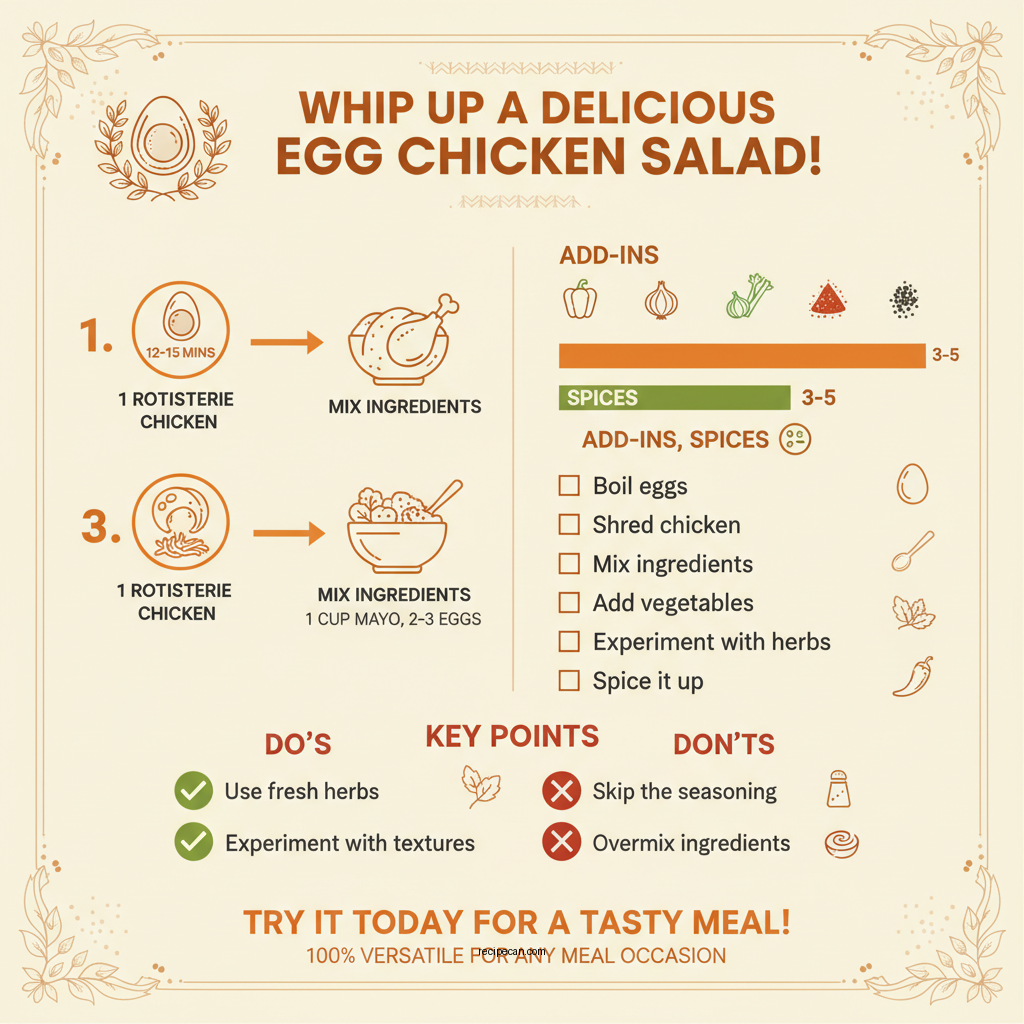 egg chicken salad recipe - Data Infographic and Statistics