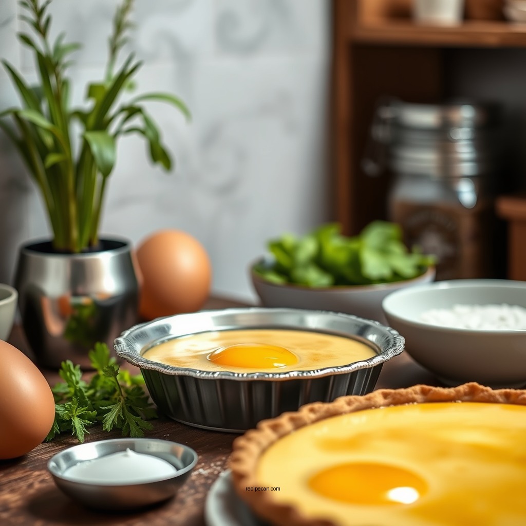 Ingredients You'll Need - egg custard pie recipe