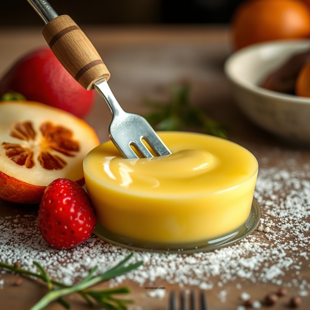 Baking the Custard - egg custard recipe