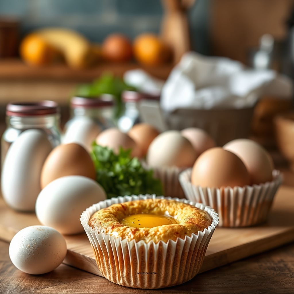 Ingredients You'll Need - egg muffin recipe