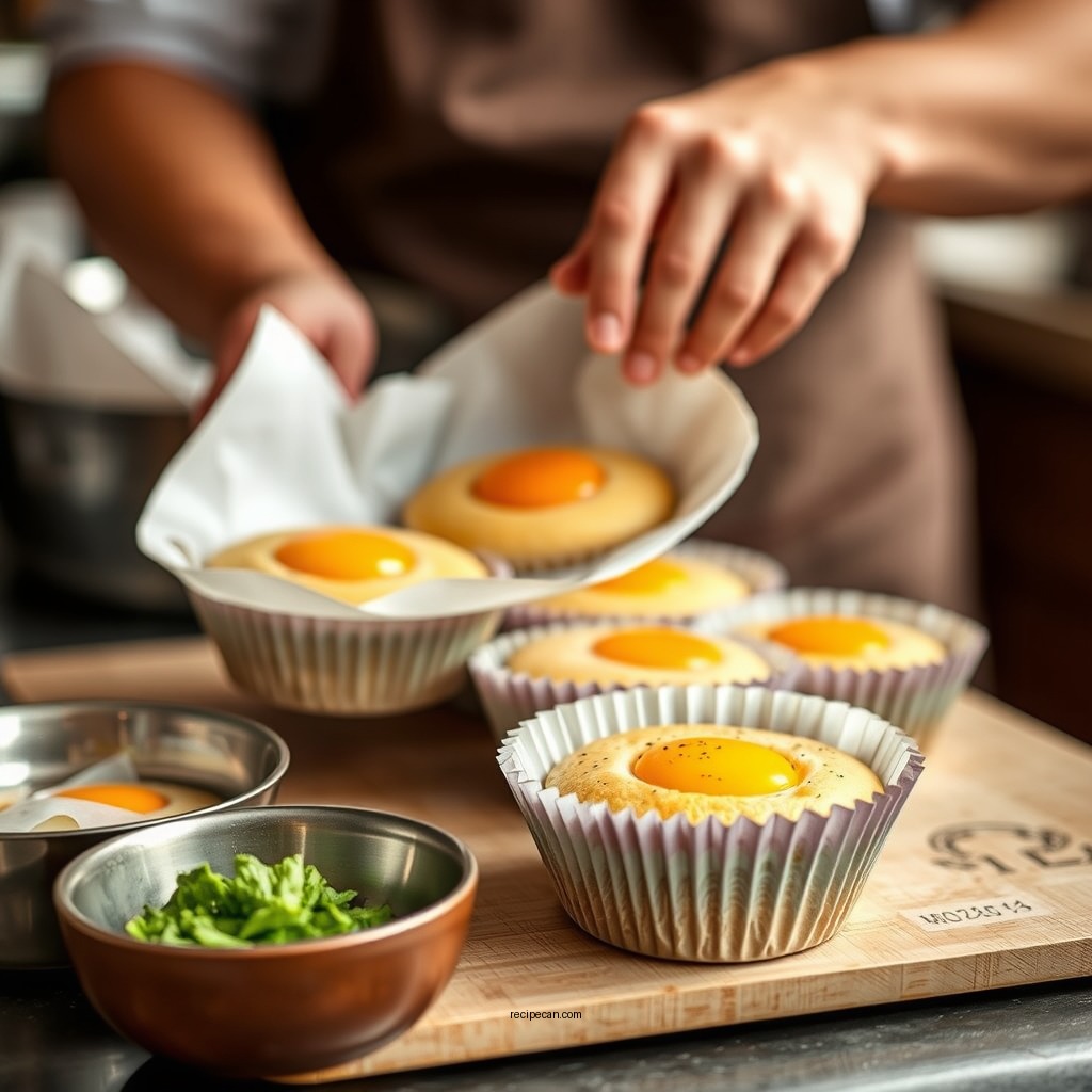 Preparation Steps - egg muffin recipe