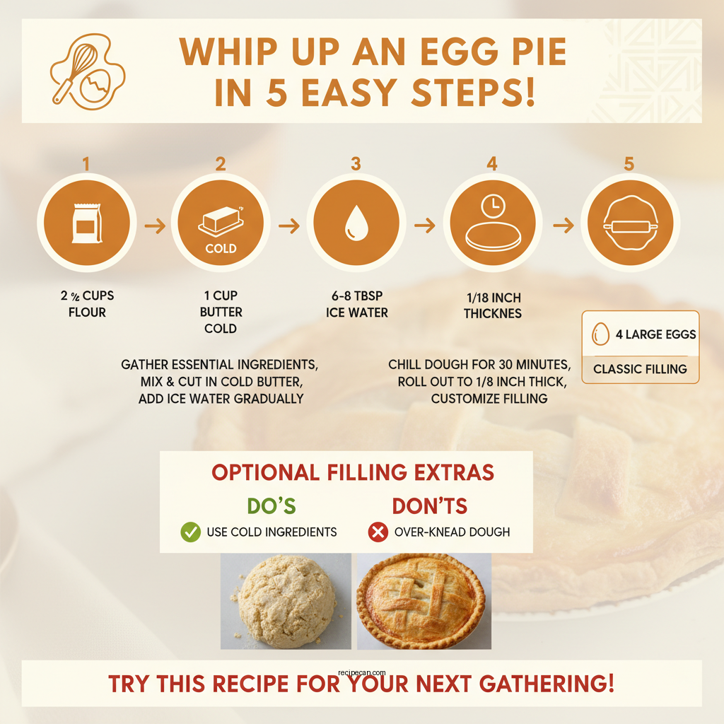 egg pie recipe - Data Infographic and Statistics