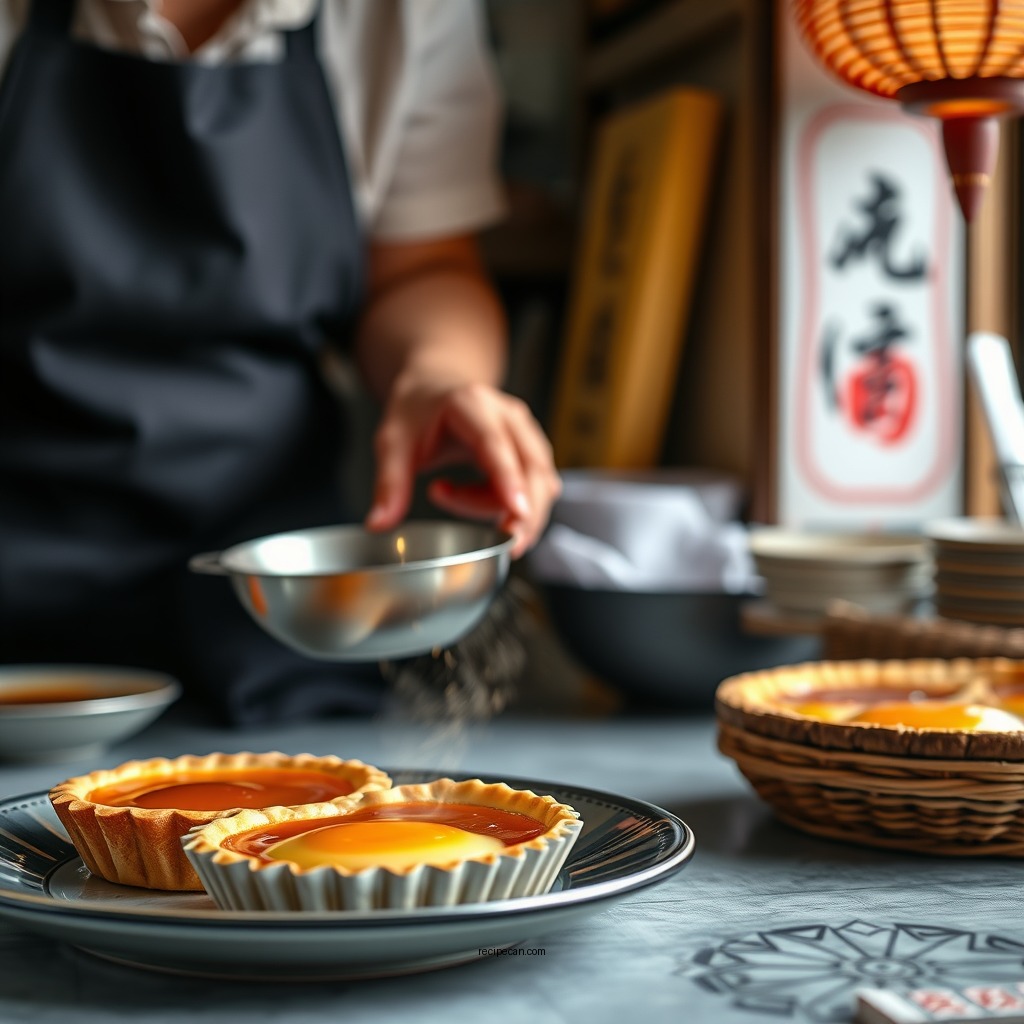 制作蛋挞皮 - egg tart recipe in chinese