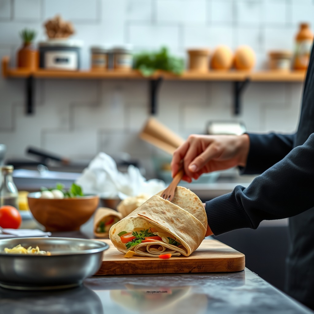 Step-by-Step Preparation - egg white wraps recipe