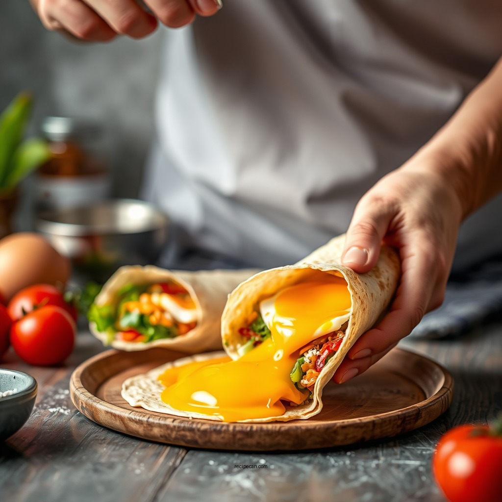 Preparing the Perfect Egg Mixture - egg wrap recipe