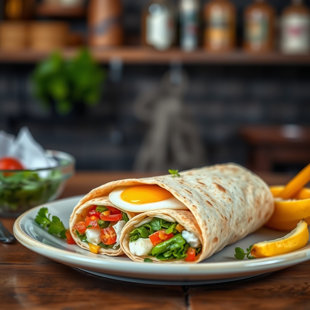 Classic Breakfast Egg Wrap - egg wrap recipes