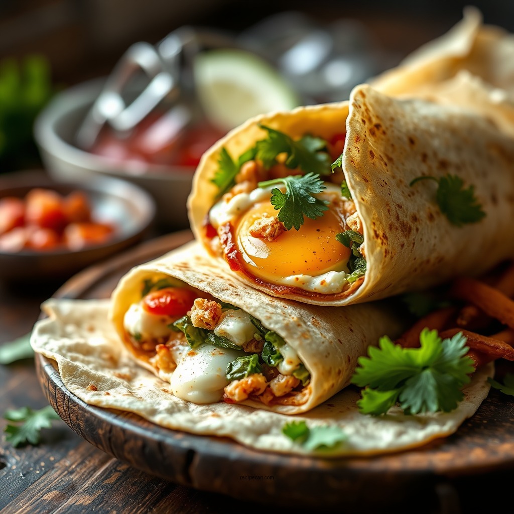 Mexican-Inspired Egg Wrap - egg wrap recipes